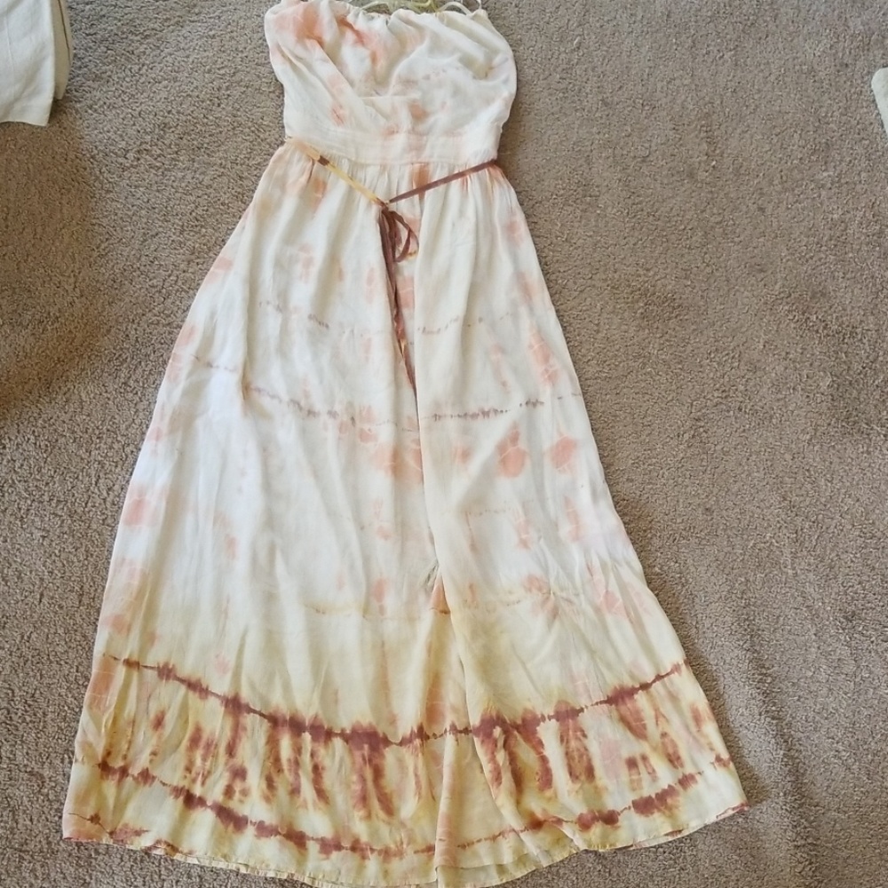 Gypsy Silk Strapless Maxi Dress